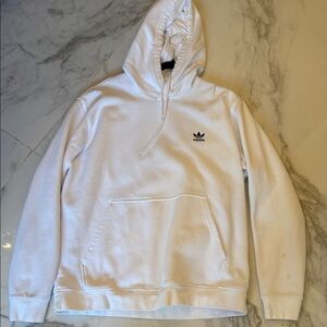 Adidas hoodie- white. Size large